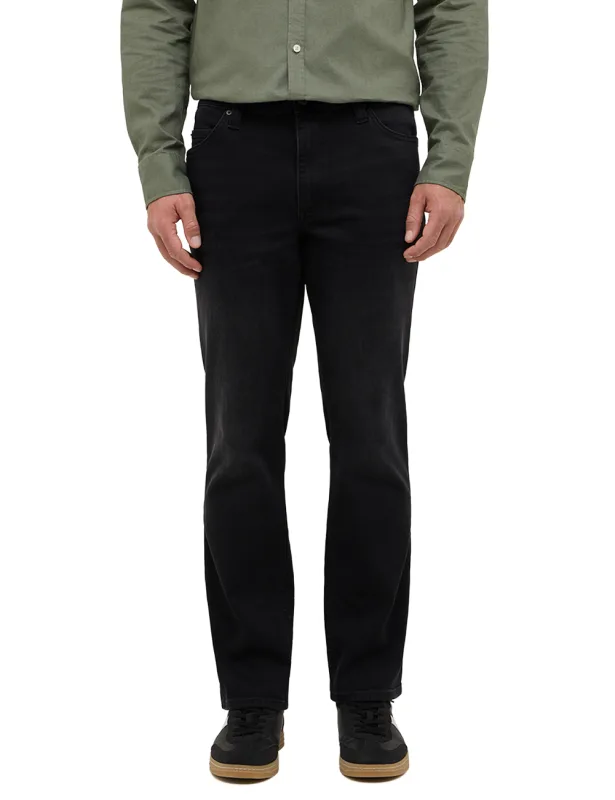 Mustang Jeans Tramper Straight black used extra lang