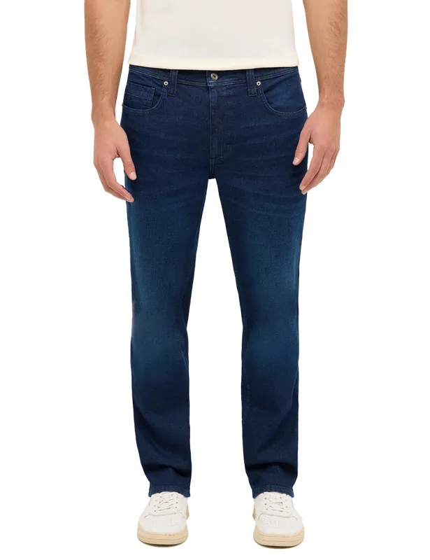 Mustang Jeans Washington Straight Fit raw blue used extra lang