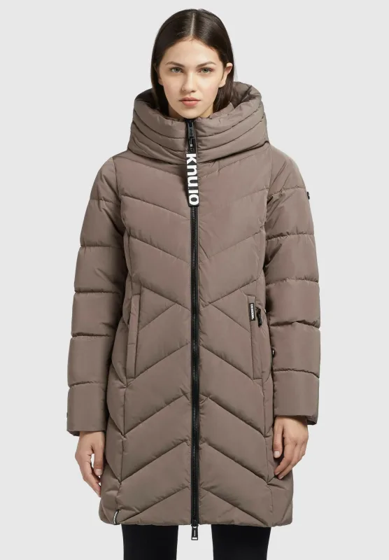 Khujo Wintermantel Formin taupe