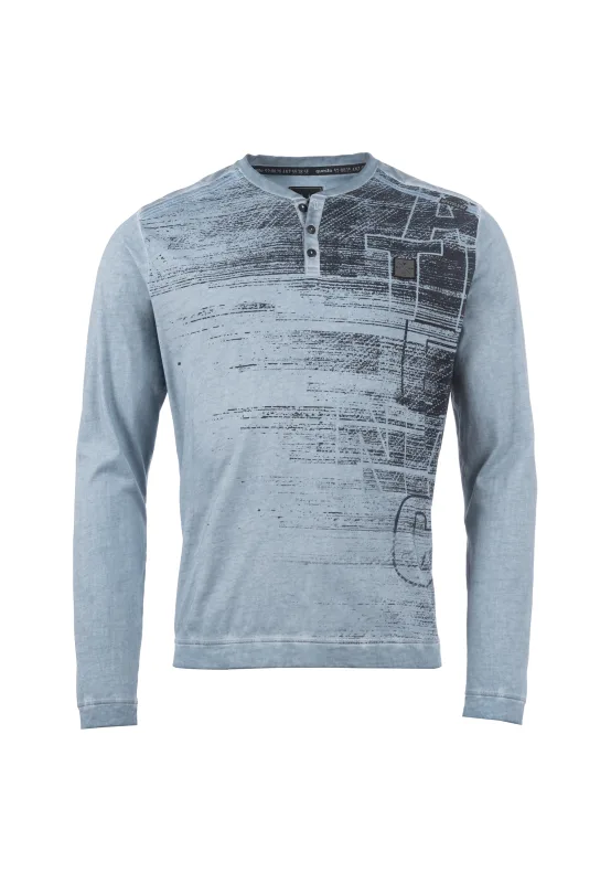 Questo Langarmshirt GastoneQU arctic water