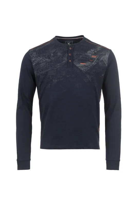 Questo Langarmshirt IndroQU nautical blue