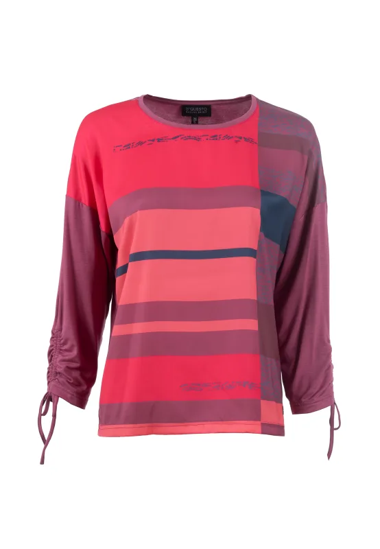 Soquesto Bluse 3/4 PunamSOQ berry