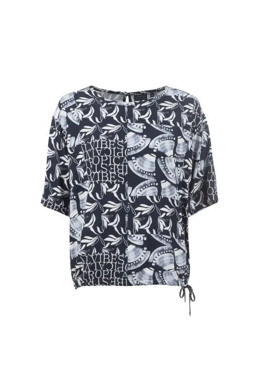 Soquesto Bluse OnawaSOQ navy