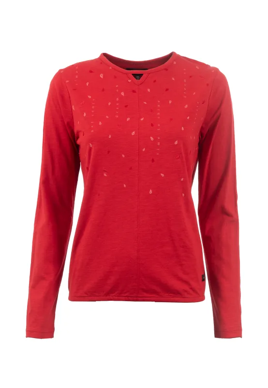 Soquesto Langarmshirt Malawi red flame