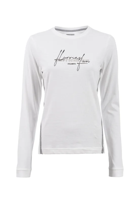 Soquesto Langarmshirt Meelika offwhite