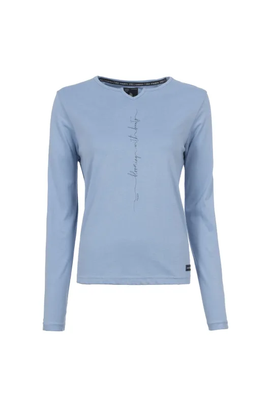 Soquesto Langarmshirt OpikaSOQ soft blue