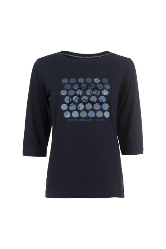 Soquesto Shirt 3/4 PriscaSOQ navy