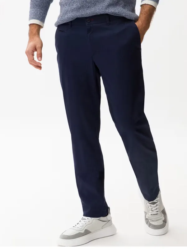 Brax Chino Style Fabio In Regular Fit dunkelblau extra lang