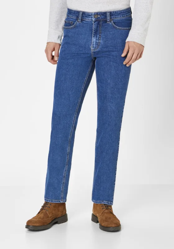 Paddock's Ranger Motion & Comfort Slim Fit blue stone used extra lang