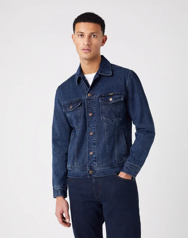 Wrangler Jeansjacke coalblue stone