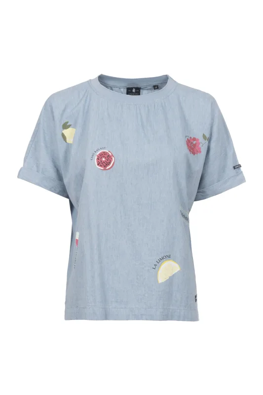 Soquesto Bluse PeniaSOQ iced denim