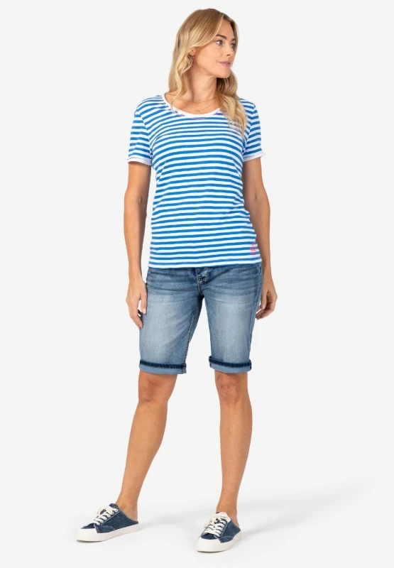 Timezone Damenshorts Slim NaliTZ fresh indigo wash