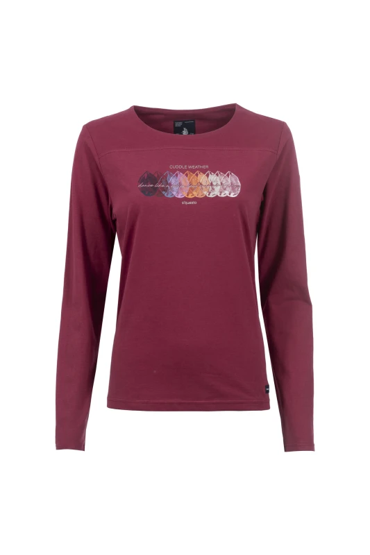 Soquesto Langarmshirt OliaSOQ merlot