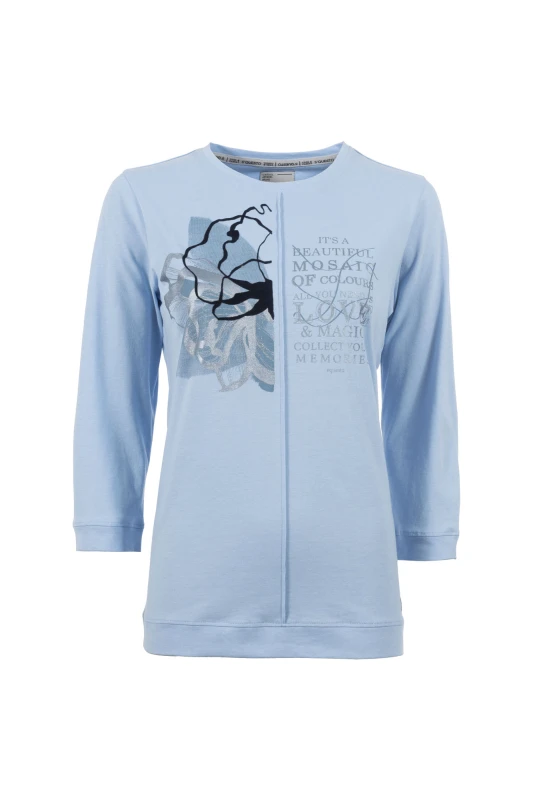 Soquesto Shirt 3/4 OdinaSOQ ice blue