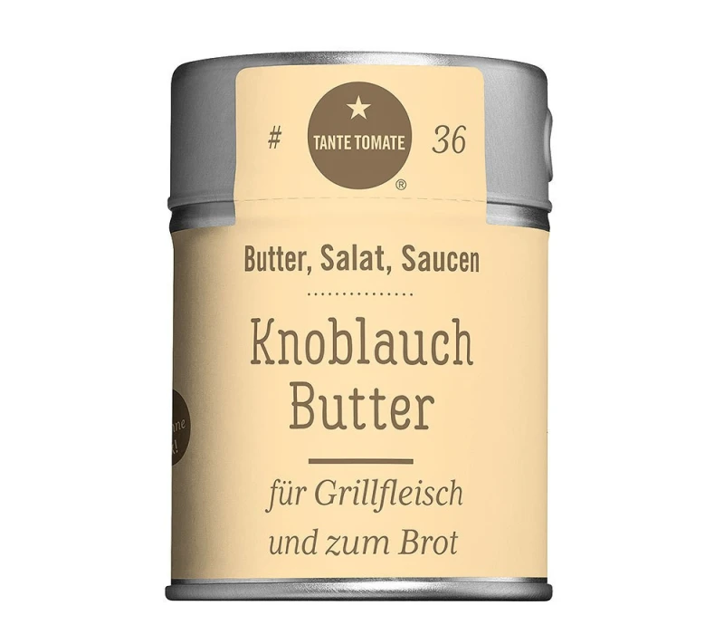 Tante Tomate - KnoblauchButter - für Grillfleisch und zum Brot - Gewürzmischung 60g
