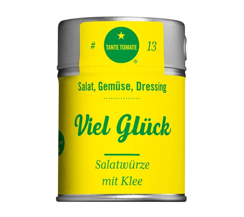 Tante Tomate - Viel Glück! - Salatwürze mit Klee - Gewürzmischung 30g