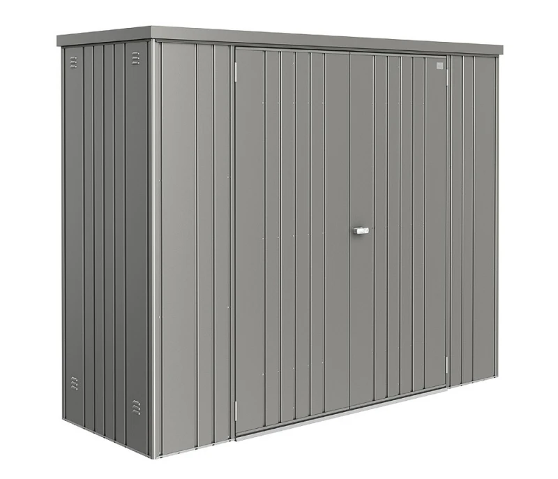 Biohort Geräteschrank 230 Aufbewahrungsschrank 227x83x182,5cm Quarzgrau-Metallic