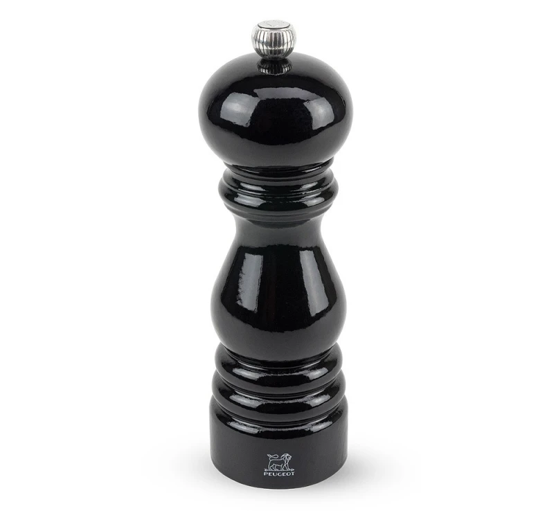 Peugeot Paris Pfeffermühle Holz Schwarz Lackiert 18cm