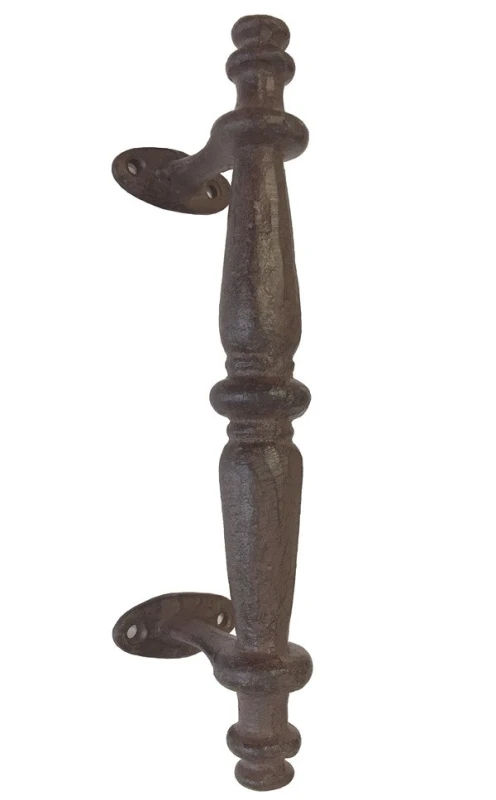 Griff Gusseisen Rustikal für Tür Schrank Schublade Antik-Stil Braun 24cm