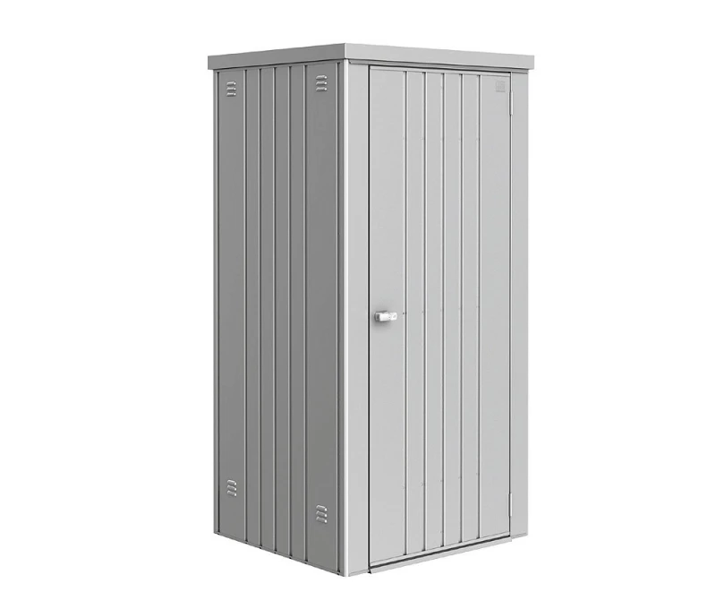 Biohort Geräteschrank 90 Aufbewahrungsschrank 93x83x182,5cm Silber-Metallic