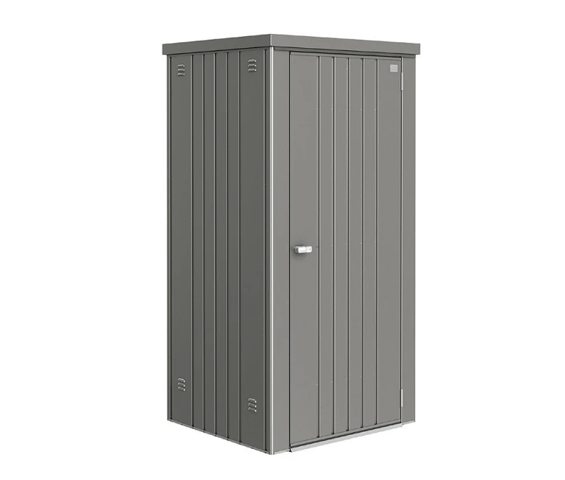 Biohort Geräteschrank 90 Aufbewahrungsschrank 93x83x182,5cm Quarzgrau-Metallic