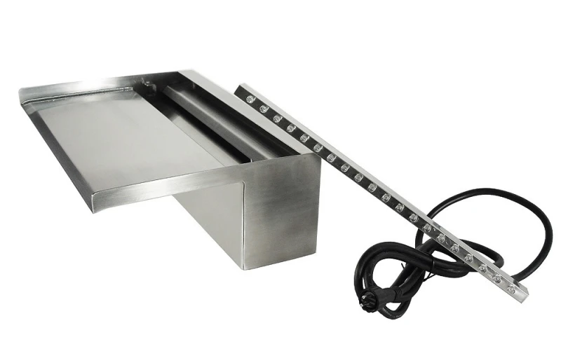 Ubbink Niagara 60 LED Wall Wasserfall Element Edelstahl Beleuchtet