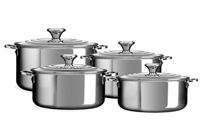 Le Creuset 3-Ply PLUS Topfset 4-teilig Edelstahl