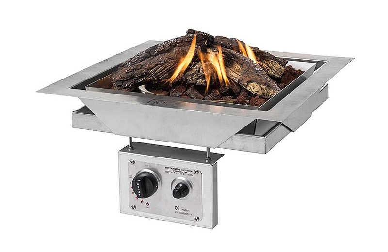 Happy Cocooning Feuertisch Einbaumodell quadratisch 480 x 480 x 240 mm