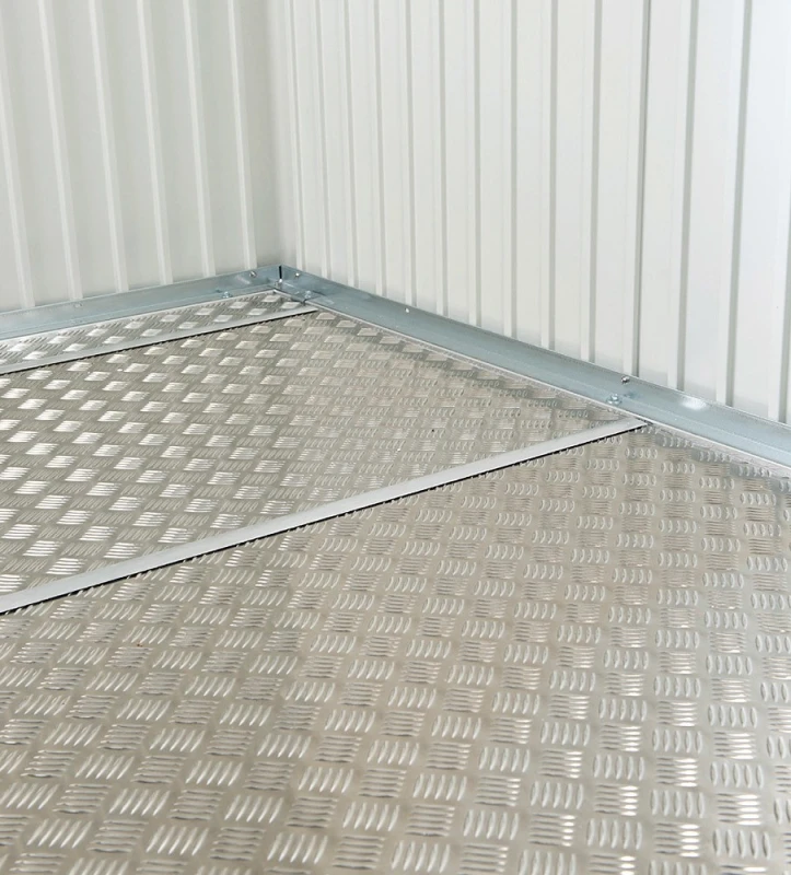 Biohort Alu-Bodenplatte Riffelblech für Geräteschrank 150 - 141,5x69,5cm