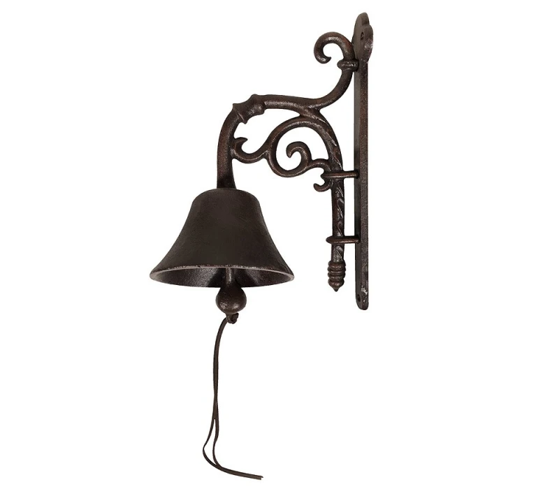 Türglocke Vintage Gusseisen Braun Glocke Landhausstil Nostalgie Antik-Stil