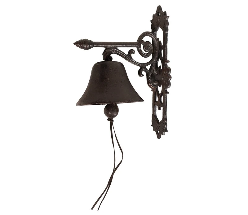 Türglocke Glocke Gusseisen Braun Antik Stil Landhaus Nostalgie