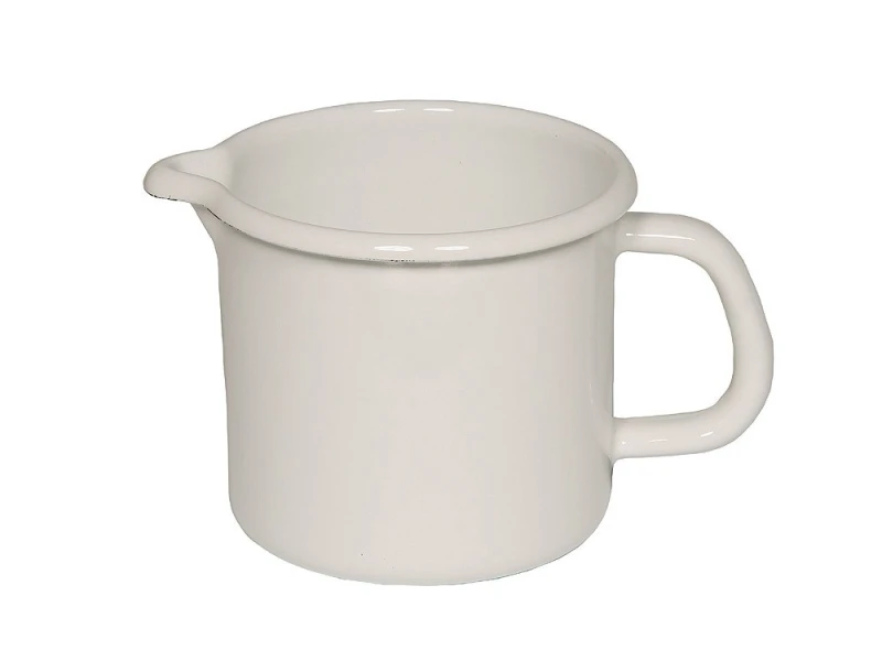 Riess Schnabeltopf Emaille Topf Weiß 12 cm