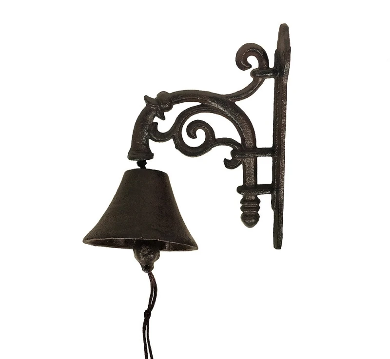 Türglocke Nostalgie Glocke Gusseisen Braun Antik-Stil Landhausstil