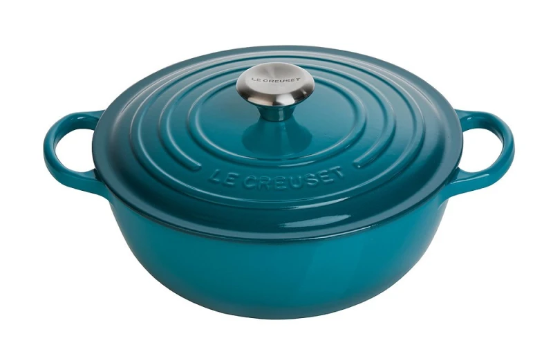 Le Creuset La Marmite Signature Familientopf Gusseisen Deep Teal Petrol 26cm