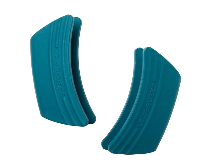 Le Creuset Silikon Griffschutz 2er-Set Deep Teal Petrol
