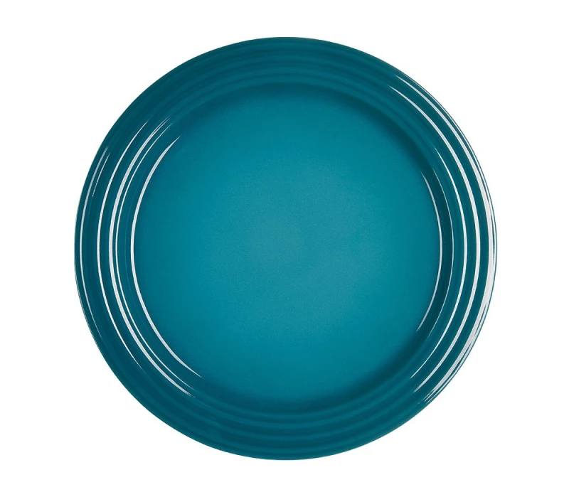 Le Creuset Speiseteller Steinzeug Deep Teal Petrol 27cm