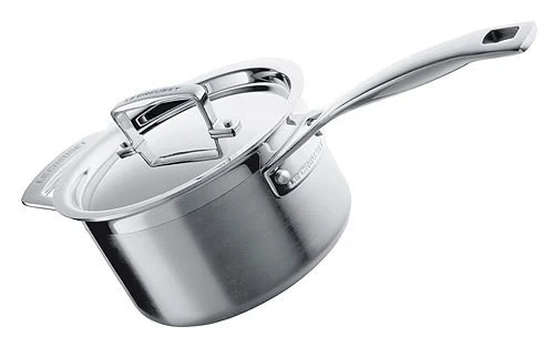 Le Creuset Profistieltopf 3-Ply Edelstahl Stielkasserolle 20cm