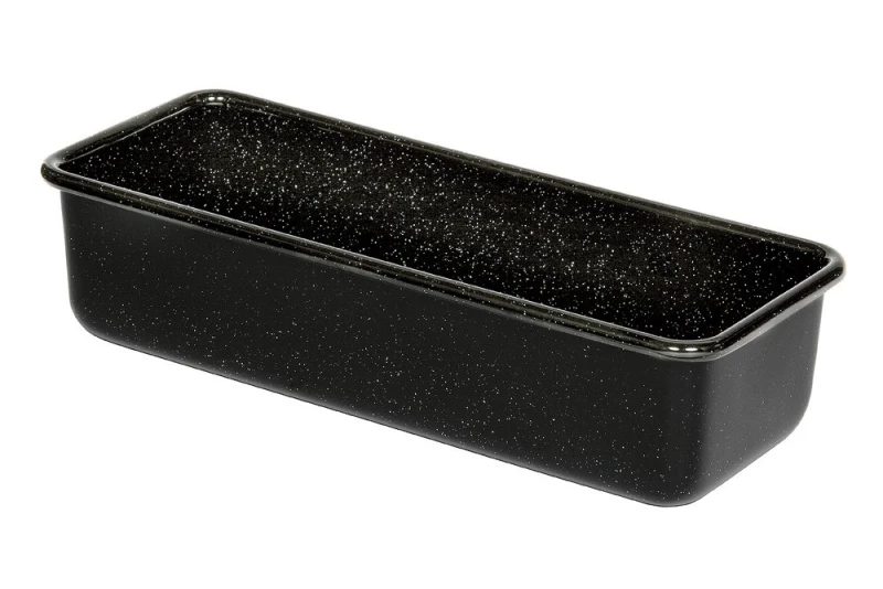 Riess Brotbackform Emaille Schwarz 35cm