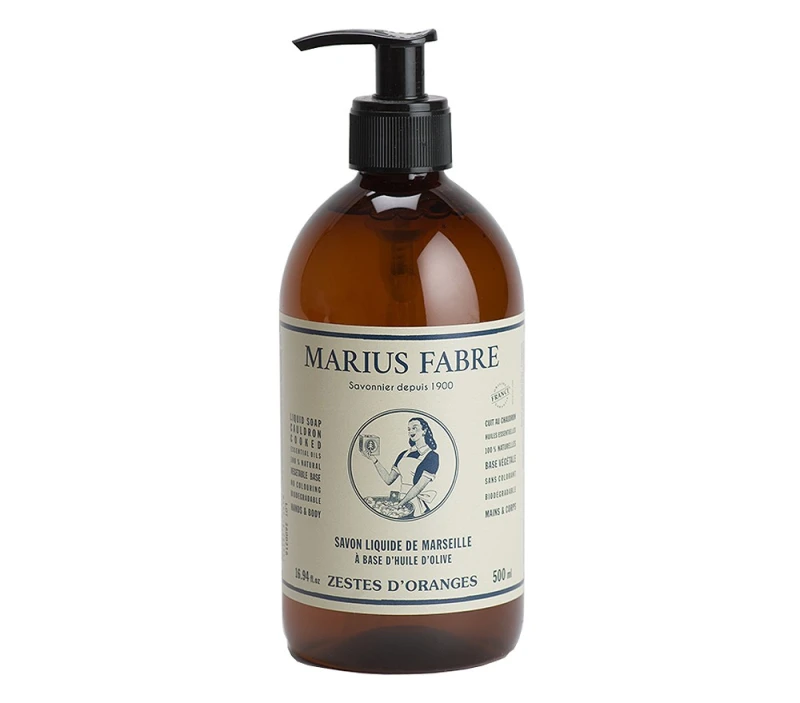 Marius Fabre Flüssigseife Orange Bio-Olivenöl 500ml