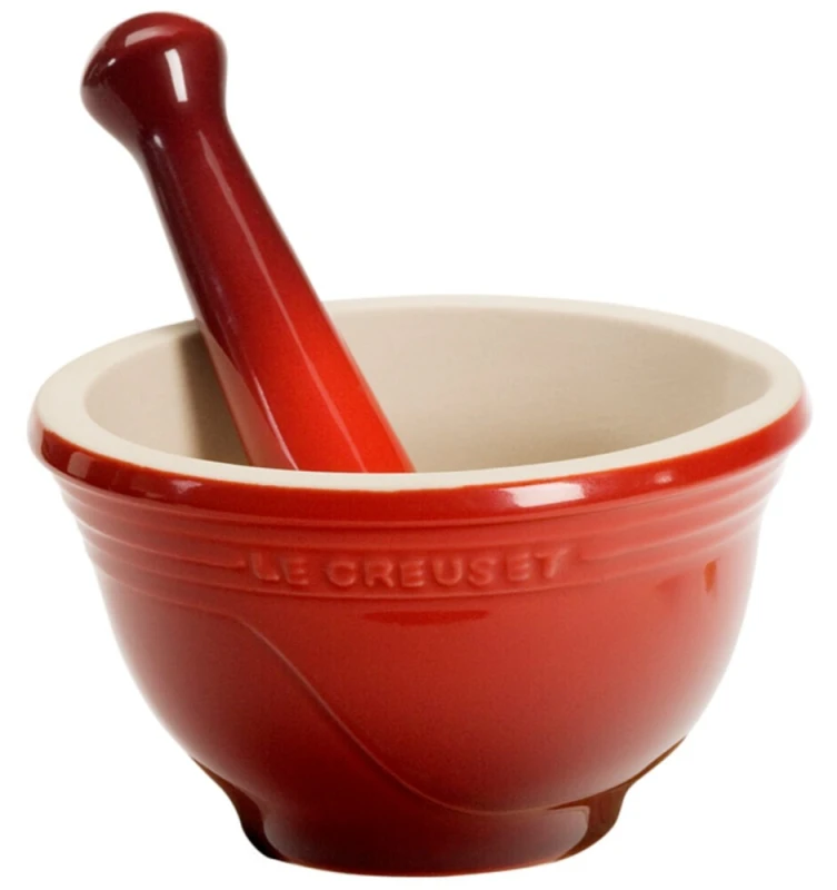 Le Creuset Mörser Steinzeug Kirschrot
