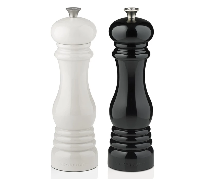 Le Creuset Mühlen Set Schwarz Weiß Salz- & Pfeffermühle 21cm