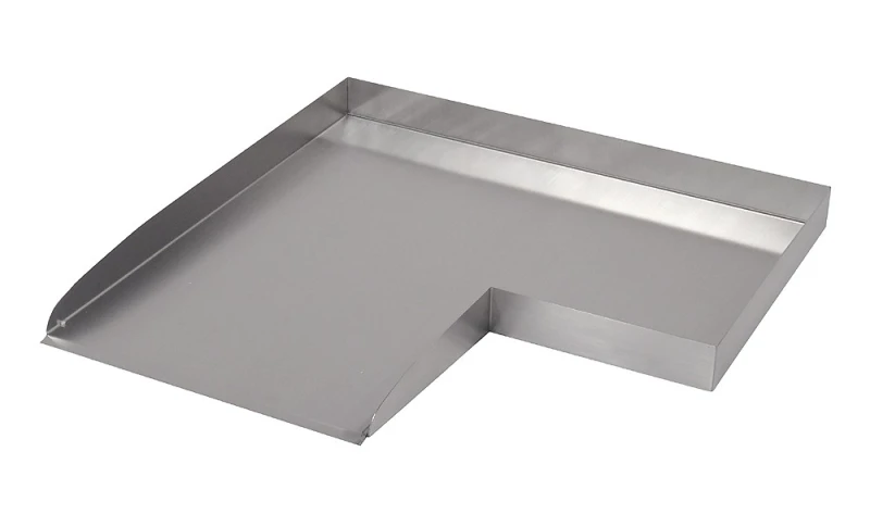 Ubbink Edelstahl-Bachlauf WOLGA Element 90° Ecke Links