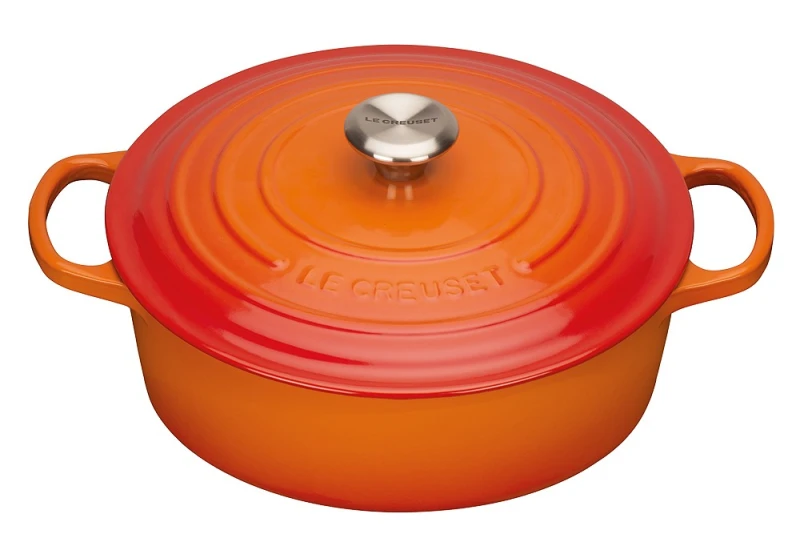 Le Creuset Gourmet-Bräter Signature Gusseisen Ofenrot 24cm