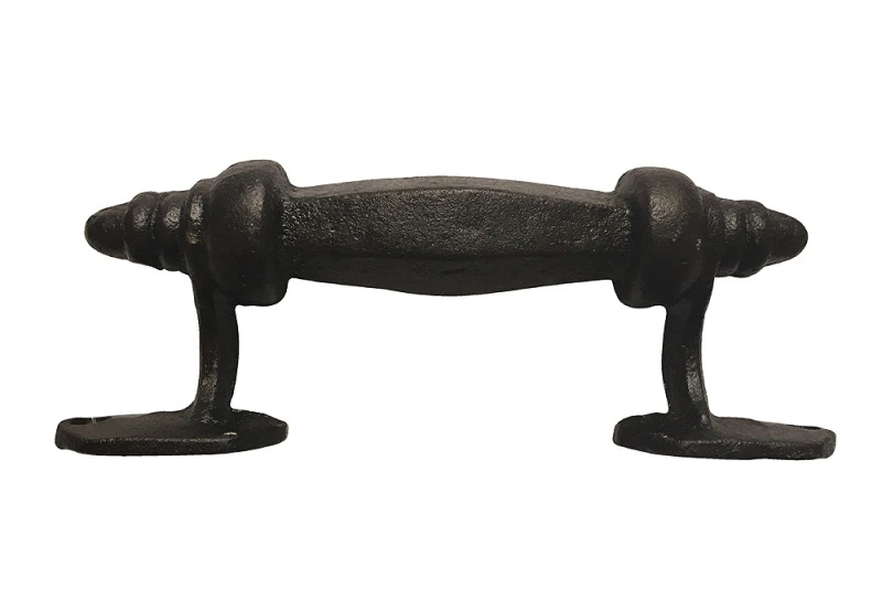 Möbelgriff Vintage Griff Schubladengriff Gusseisen Antik-Stil Schwarz 16cm