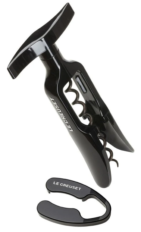 Le Creuset GS-100 Geschenkset Korkenzieher Schwarz mit Kapselschneider