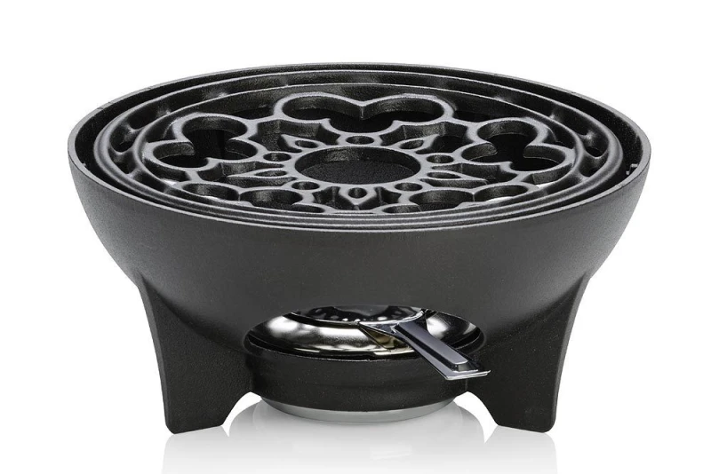 Le Creuset Rechaud Gusseisen Schwarz