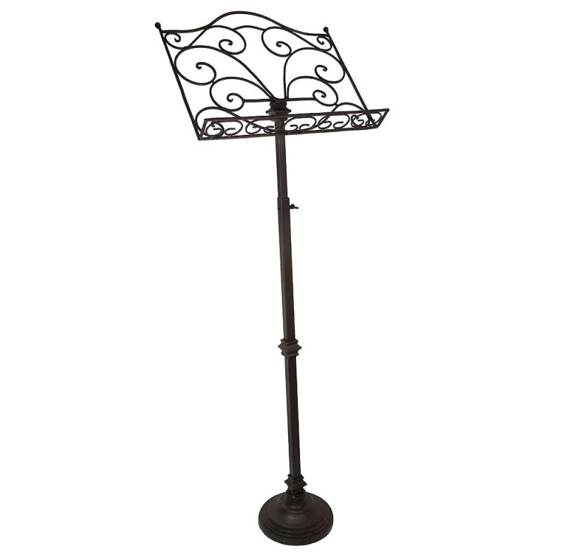 Notenpult Gästebuch-Ständer Notenständer Höhe Verstellbar Eisen Antik-Stil Braun