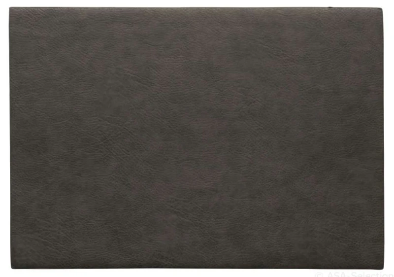 ASA Selection Tischset Mushroom Vintage matt Leder-Optik Platzset Grau