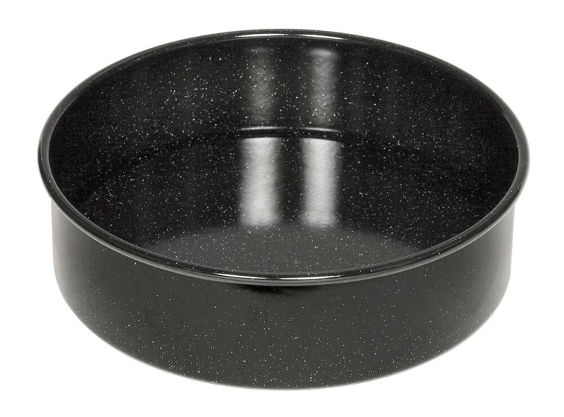 Riess Tortenform Emaille Schwarz 26cm