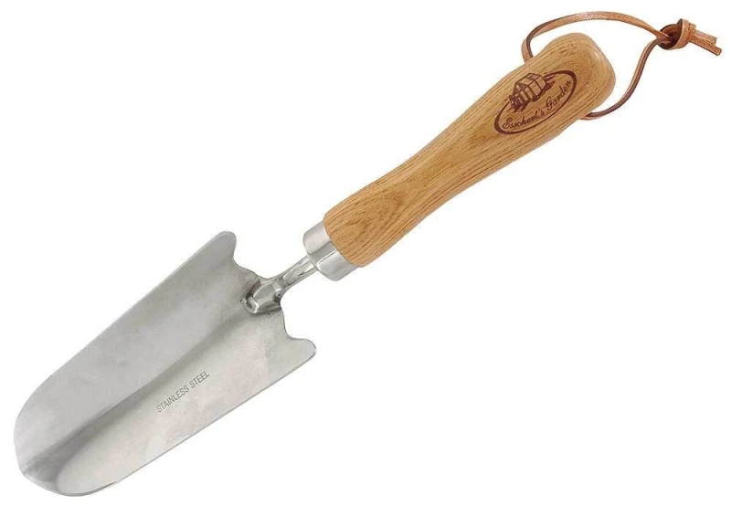 Blumenkelle mit Holzgriff Umpflanzkelle Blumenschaufel Edelstahl